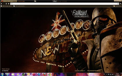 exemple de thème pour chrome, ici autour du jeu vidéo fallout new vegas